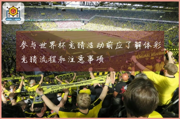 参与世界杯竞猜活动前应了解体彩竞猜流程和注意事项